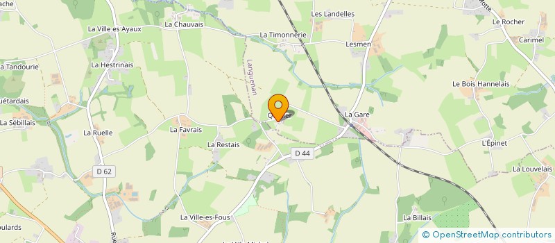 localisation de l'entreprise MADAME GERMAINE LEDAGUENEL à LANGUENAN
