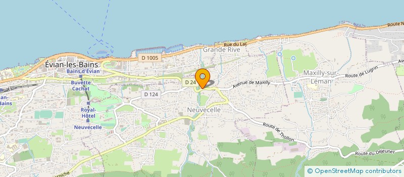 localisation de l'entreprise MADAME GERMAINE LUGRIN  EVIAN-LES-BAINS