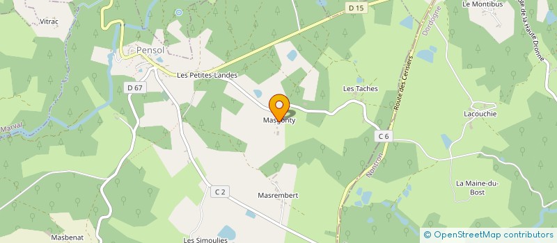localisation de l'entreprise MADAME GERMAINE MANDON à PENSOL