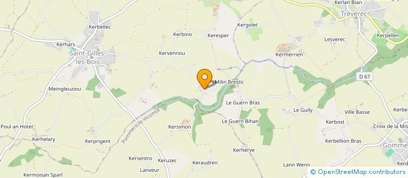 localisation de l'entreprise MADAME GERMAINE MARQUIER  SAINT-GILLES-LES-BOIS