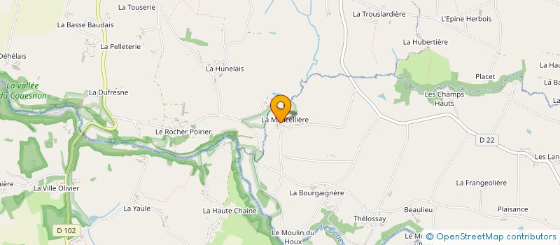 localisation de l'entreprise MADAME GERMAINE MARTIN  RIVES-DU-COUESNON