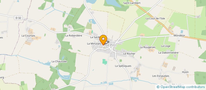 localisation de l'entreprise MADAME GERMAINE MARTIN à VALLONS-DE-L'ERDRE