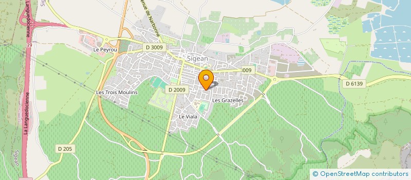 localisation de l'entreprise MADAME GERMAINE MARTY  SIGEAN