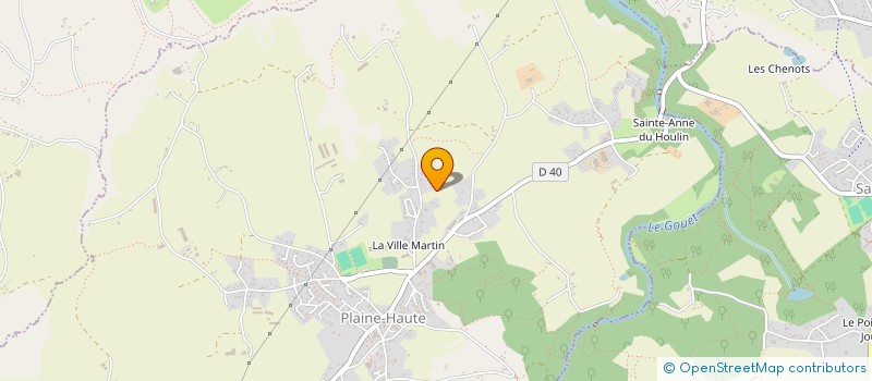 localisation de l'entreprise MADAME GERMAINE MOISAN à PLAINE-HAUTE
