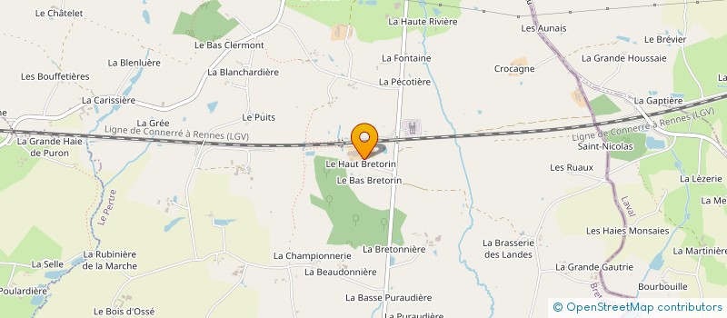 localisation de l'entreprise MADAME GERMAINE MORICEAU  LE PERTRE