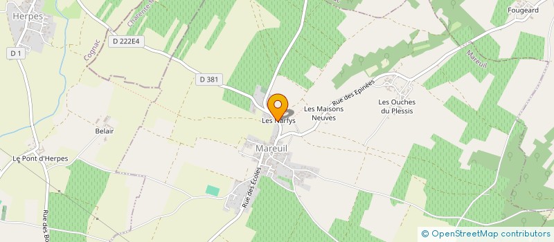 localisation de l'entreprise MADAME GERMAINE MOUJART  MAREUIL