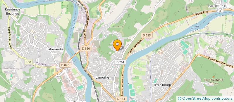 localisation de l'entreprise MADAME GERMAINE OKOMBI HAZARRE  CAHORS