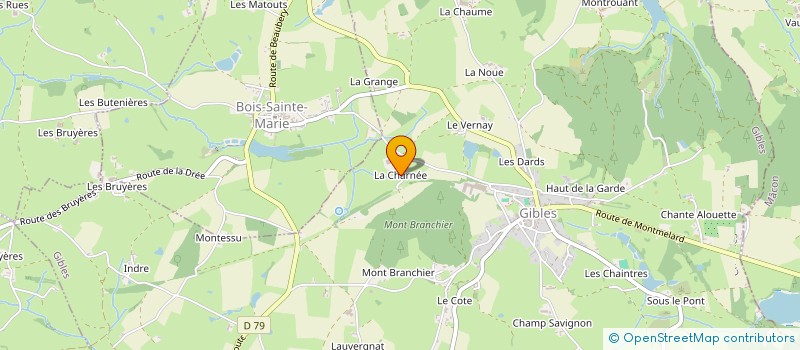 localisation de l'entreprise MADAME GERMAINE PERRAT  GIBLES