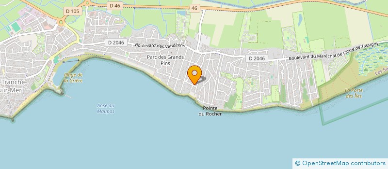 localisation de l'entreprise MADAME GERMAINE PERSONNE à LA TRANCHE-SUR-MER