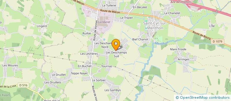 localisation de l'entreprise MADAME GERMAINE PIRET à SAINT-CYR-SUR-MENTHON