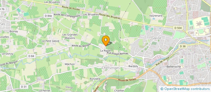 localisation de l'entreprise MADAME GERMAINE POULY  GLEIZE