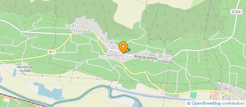 localisation de l'entreprise MADAME GERMAINE PRUDHOMME  VENTEUIL