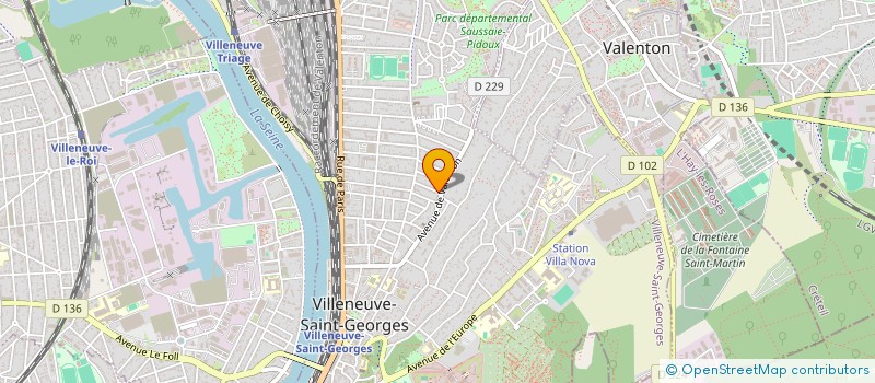 localisation de l'entreprise MADAME GERMAINE QUINT à VILLENEUVE-SAINT-GEORGES
