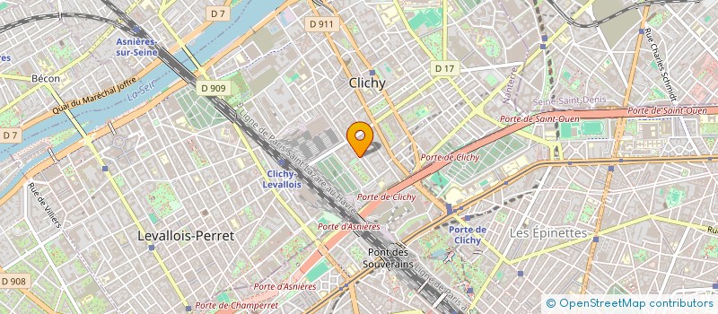 localisation de l'entreprise MADAME GERMAINE ROBERT à CLICHY