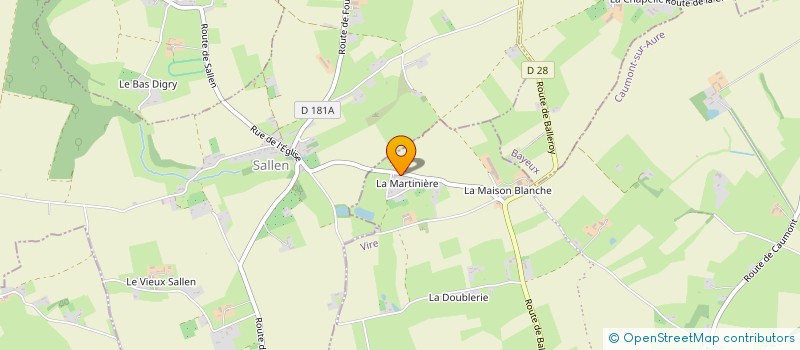 localisation de l'entreprise MADAME GERMAINE ROGER  CAUMONT-SUR-AURE