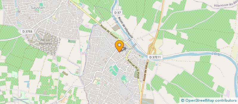 localisation de l'entreprise MADAME GERMAINE SANDONATO  SERIGNAN