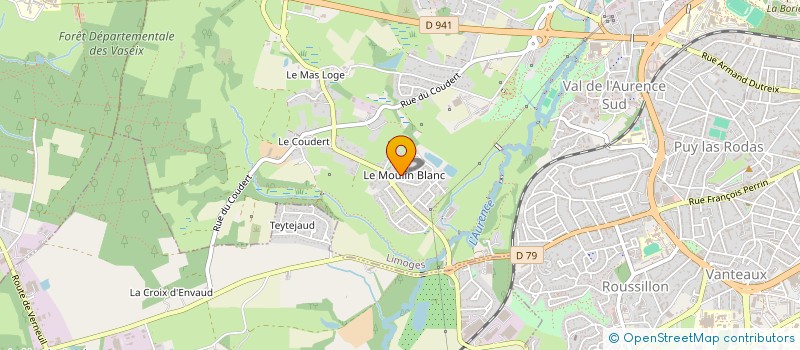 localisation de l'entreprise MADAME GERMAINE SANSONNET à LIMOGES