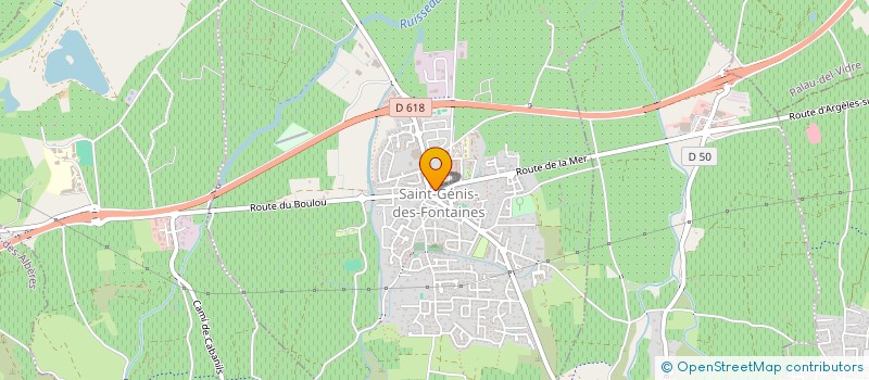 localisation de l'entreprise MADAME GERMAINE TALAVERA  SAINT-GENIS-DES-FONTAINES