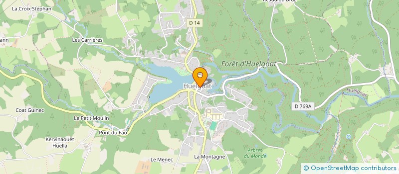 localisation de l'entreprise MADAME GERMAINE TALLEC  HUELGOAT