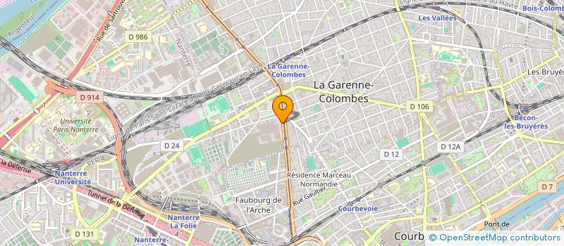 localisation de l'entreprise MADAME GERMAINE THOUROUDE  LA GARENNE-COLOMBES