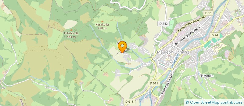 localisation de l'entreprise MADAME GERMAINE URRUTY  MAULEON-LICHARRE