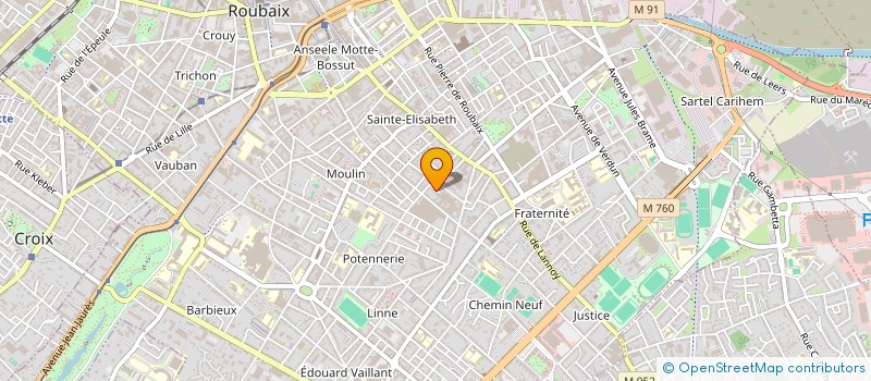 localisation de l'entreprise MADAME GERMAINE VANDENBROEKE  ROUBAIX