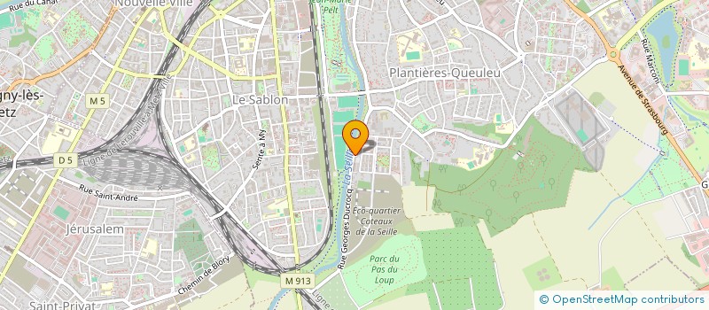 localisation de l'entreprise MADAME GERMAINE WAGNER  METZ