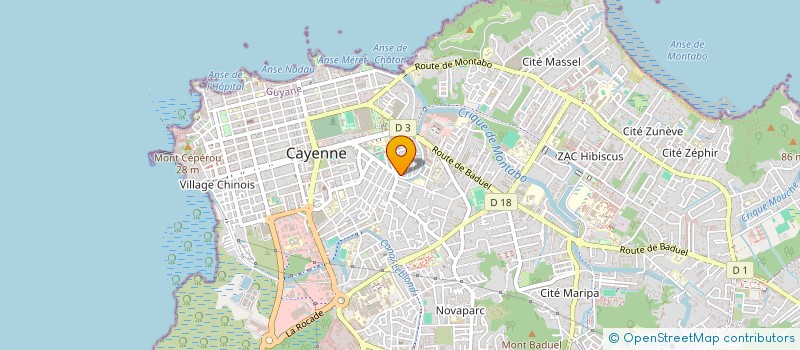 localisation de l'entreprise MADAME GERMANIE OCCELIN  CAYENNE