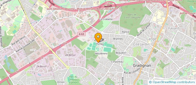 localisation de l'entreprise MADAME GERSENDE FOURCADE DUTIN à GRADIGNAN