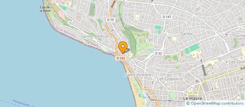 localisation de l'entreprise MADAME GERSENDE GODEFROY  SAINTE-ADRESSE