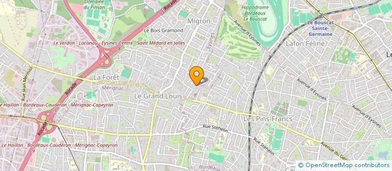 localisation de l'entreprise MADAME GERSENDE LACOSTE  EYSINES