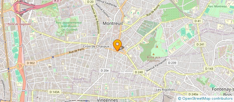 localisation de l'entreprise MADAME GERSENDE LAURENT à MONTREUIL