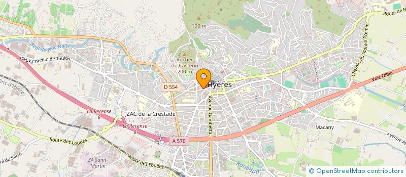 localisation de l'entreprise MADAME GERSENDE PARNAUDEAU  HYERES