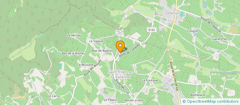 localisation de l'entreprise MADAME GERSENDE RAMBAUD  SAINT-ETIENNE-LA-VARENNE