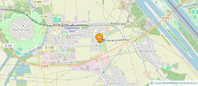 localisation de l'entreprise MADAME GERTRUDE HUSSER  VOLGELSHEIM