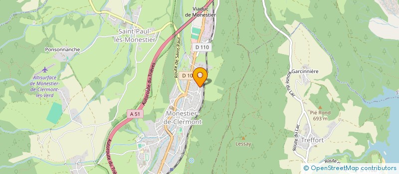 localisation de l'entreprise MADAME GERVAISE AUSSEDAT à MONESTIER-DE-CLERMONT