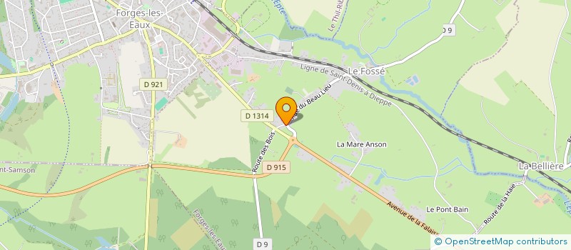 localisation de l'entreprise MADAME GERVAISE HENRY  FORGES-LES-EAUX