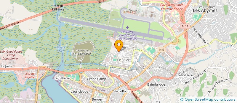 localisation de l'entreprise MADAME GERVAISE POLTER à LES ABYMES