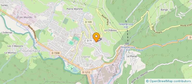 localisation de l'entreprise MADAME GERVAISE REIGNIER  UGINE