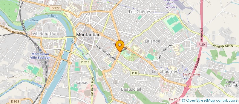localisation de l'entreprise MADAME GESSELLA MOSQUERA GOMEZ  MONTAUBAN