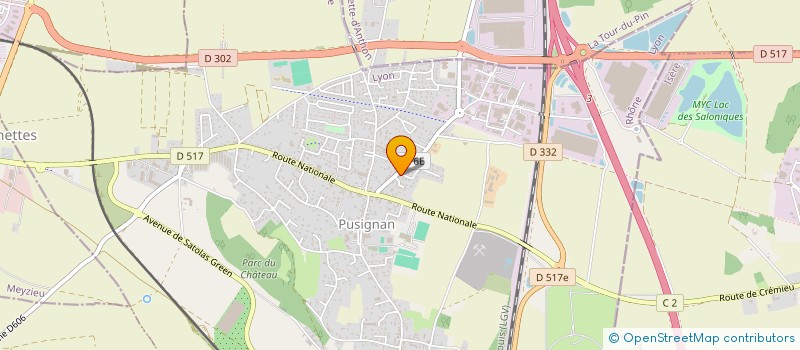 localisation de l'entreprise MADAME GESSICA DORIANCOURT  PUSIGNAN