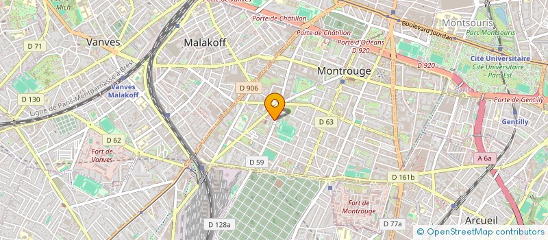 localisation de l'entreprise MADAME GESSIE MICHEL à MONTROUGE