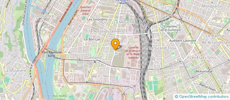 localisation de l'entreprise MADAME GEWIRIA ABDALLA MOHAMED BAHR  LYON