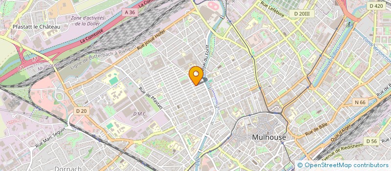 localisation de l'entreprise MADAME GHADA ALIANE  MULHOUSE