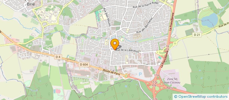 localisation de l'entreprise MADAME GHADA BAHOUH à PONTAULT-COMBAULT