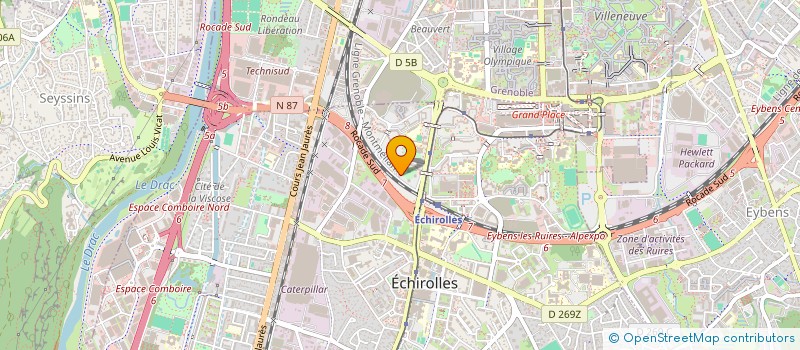 localisation de l'entreprise MADAME GHALIA ALSAYED ALASAAS  ECHIROLLES