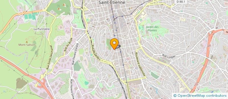 localisation de l'entreprise MADAME GHALIA KAOUANE à SAINT-ETIENNE