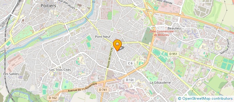 localisation de l'entreprise MADAME GHALIA YAKOUB  POITIERS