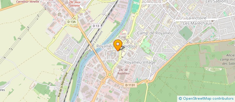 localisation de l'entreprise MADAME GHANIA AOUF  COMPIEGNE