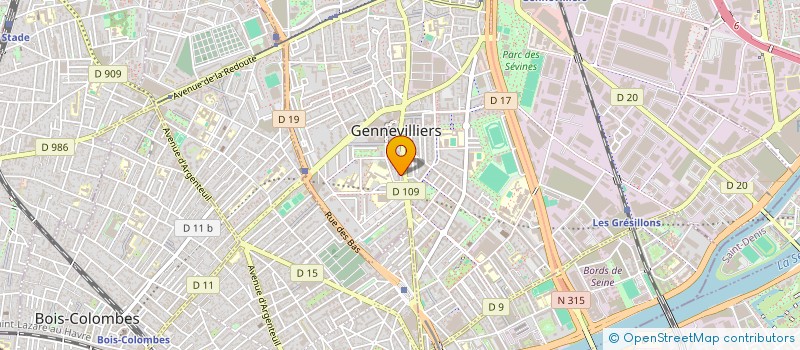 localisation de l'entreprise MADAME GHANIA GUELLIL à GENNEVILLIERS